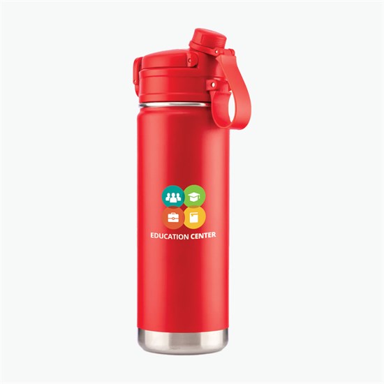 32 oz EcoPatriot Recycled Dual-Lid Bottle - Full Color