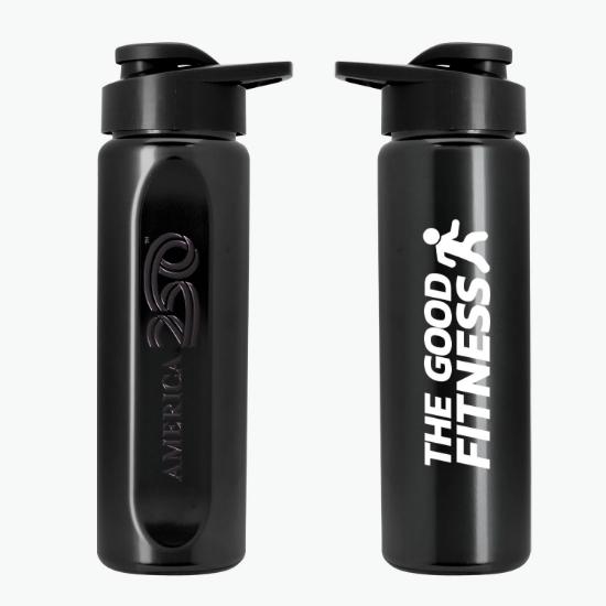 26 oz Embossed rPET Bottle with Drink-Thru Lid and Official America250 Logo