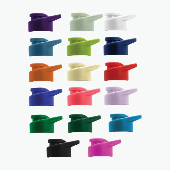 26 oz Embossed rPET Bottle with Drink-Thru Lid