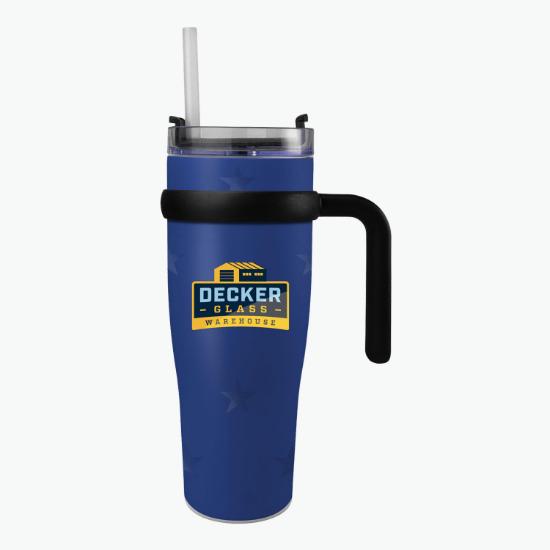 30 oz Recycled Full Color Tumbler with Star Pattern
