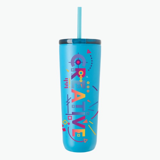 26 oz Breeze Recycled Tumbler with Straw
