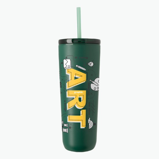 26 oz Breeze Recycled Tumbler with Straw