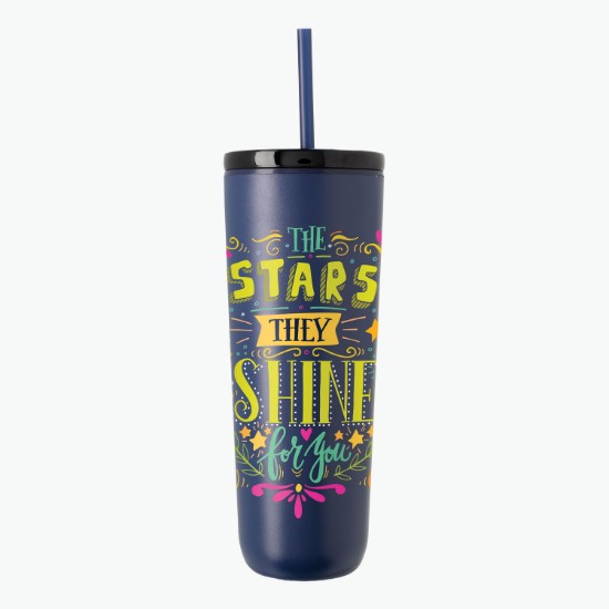 26 oz Breeze Recycled Tumbler with Straw