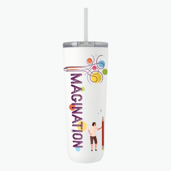 26 oz Breeze Recycled Tumbler with Straw