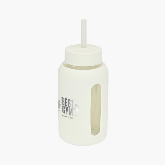 21 oz Axis Glass Bottle with Straw Lid - Engraved