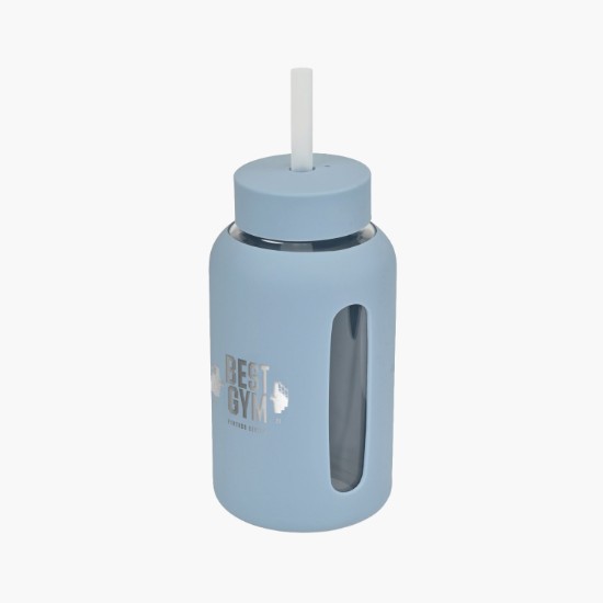 21 oz Axis Glass Bottle with Straw Lid - Engraved