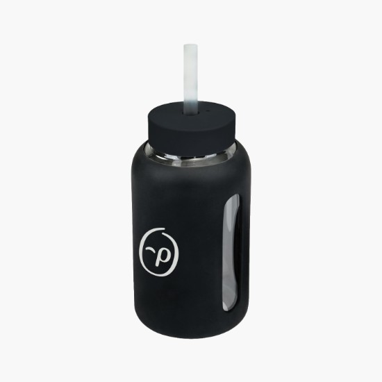 21 oz Axis Glass Bottle with Straw Lid