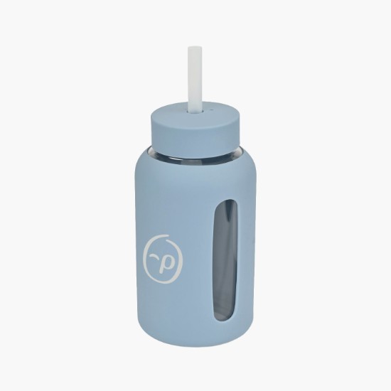 21 oz Axis Glass Bottle with Straw Lid