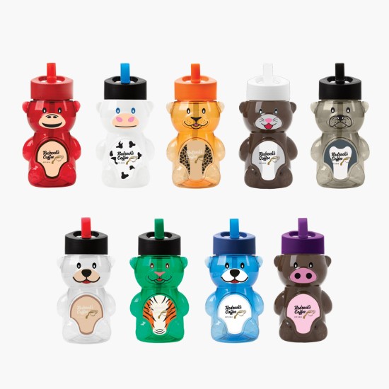 20 oz Cubbie rPET Bottle with Flip Straw Lid