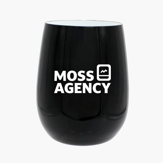 12 oz Pure Recycled Stainless Wine Glass with Ceramic Interior