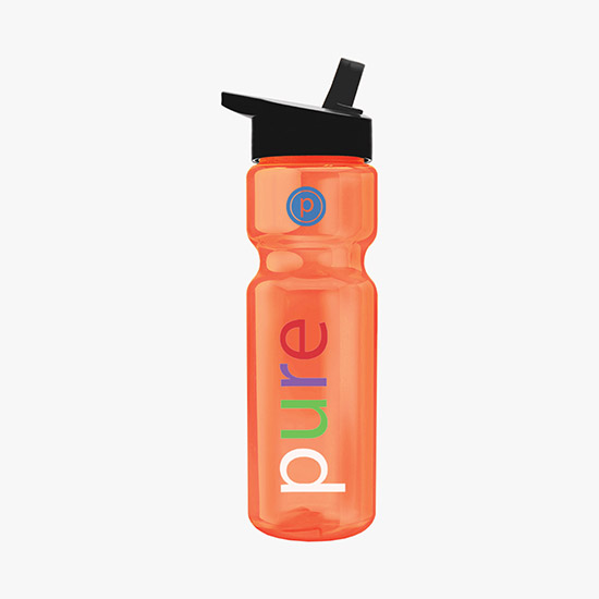 28 oz Champion Water Bottle with Flip Straw Lid - Full Color