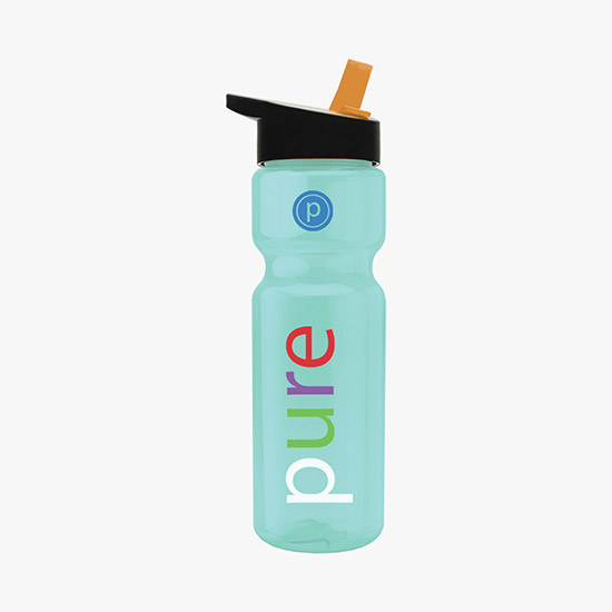 28 oz Champion Water Bottle with Flip Straw Lid - Full Color