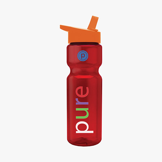 28 oz Champion Water Bottle with Flip Straw Lid - Full Color