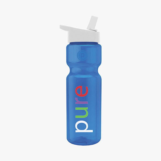 28 oz Champion Water Bottle with Flip Straw Lid - Full Color
