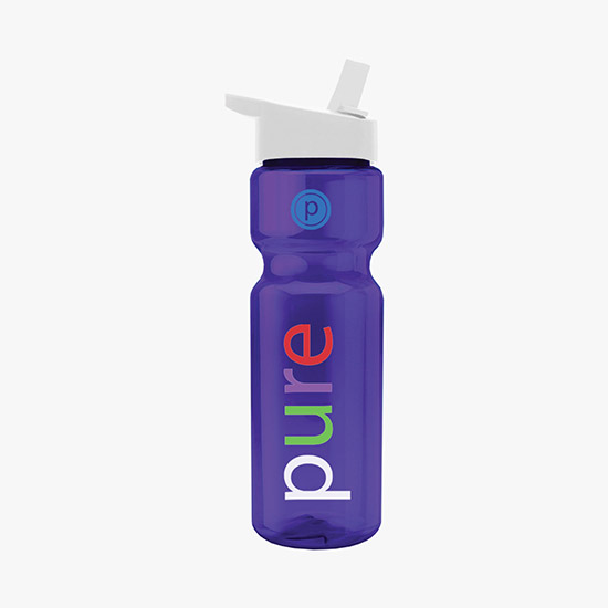 28 oz Champion Water Bottle with Flip Straw Lid - Full Color