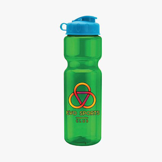28 oz Champion Water Bottle with Flip Lid - Full Color
