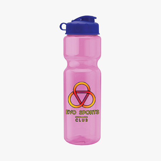 28 oz Champion Water Bottle with Flip Lid - Full Color