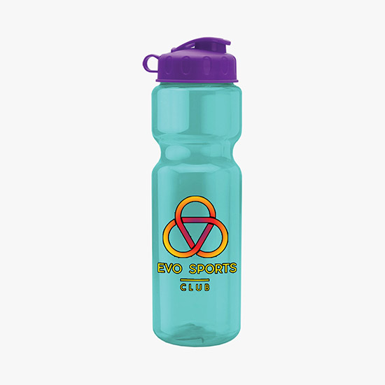 28 oz Champion Water Bottle with Flip Lid - Full Color