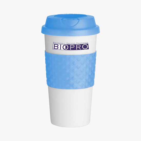 Color Banded Classic Coffee Tumbler - 16 oz. - Full Color