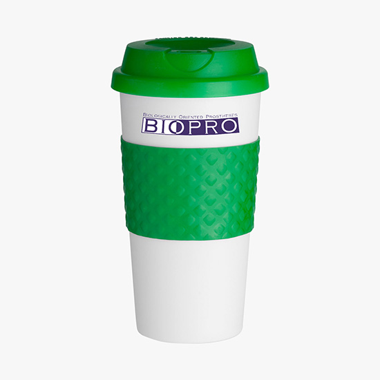 Color Banded Classic Coffee Tumbler - 16 oz. - Full Color