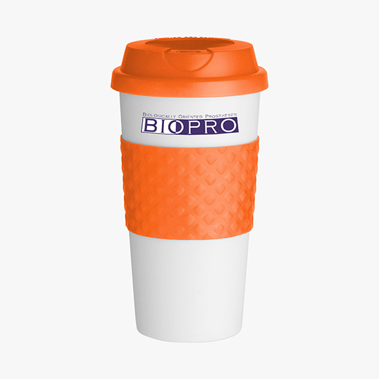 Color Banded Classic Coffee Tumbler - 16 oz. - Full Color