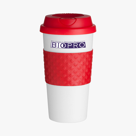 Color Banded Classic Coffee Tumbler - 16 oz. - Full Color