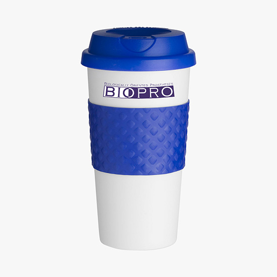Color Banded Classic Coffee Tumbler - 16 oz. - Full Color