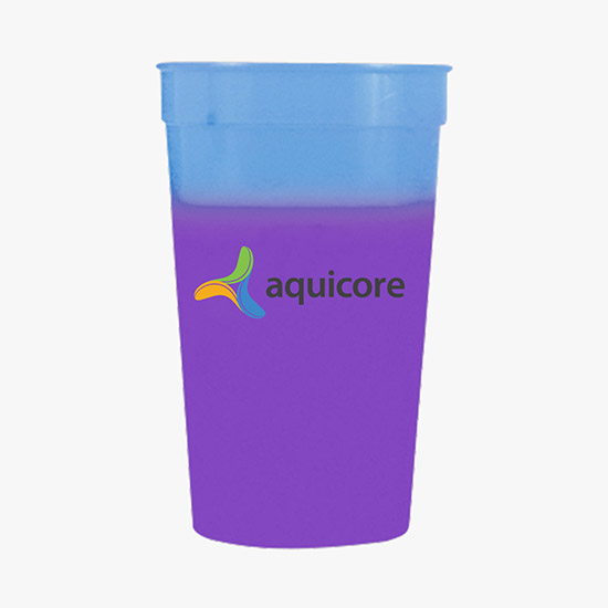 Full Color 17 oz Color Changing Stadium Cup