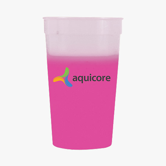 Full Color 17 oz Color Changing Stadium Cup