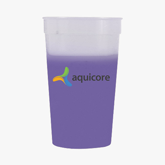 Full Color 17 oz Color Changing Stadium Cup