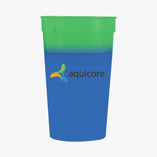 Full Color 17 oz Color Changing Stadium Cup