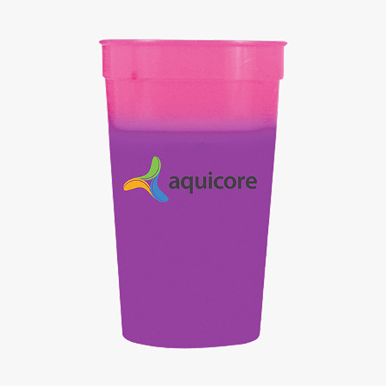Full Color 17 oz Color Changing Stadium Cup