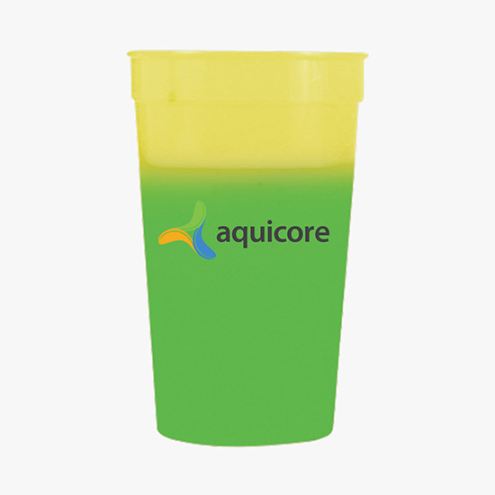 Full Color 17 oz Color Changing Stadium Cup