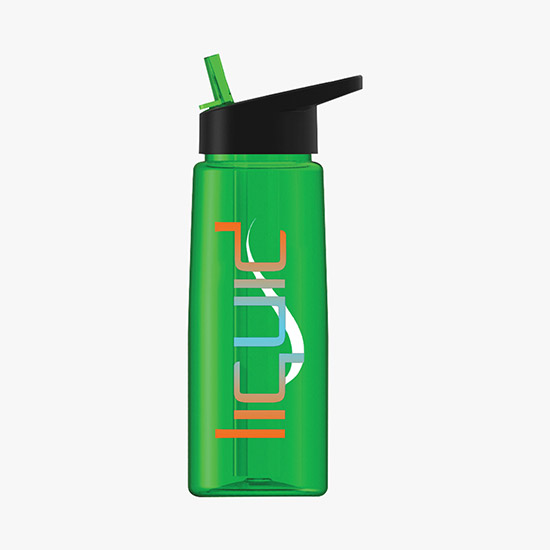 26 oz. Tritan Flair Bottle w/Flip Straw Lid - Full Color