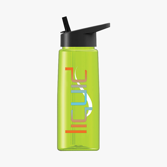 26 oz. Tritan Flair Bottle w/Flip Straw Lid - Full Color