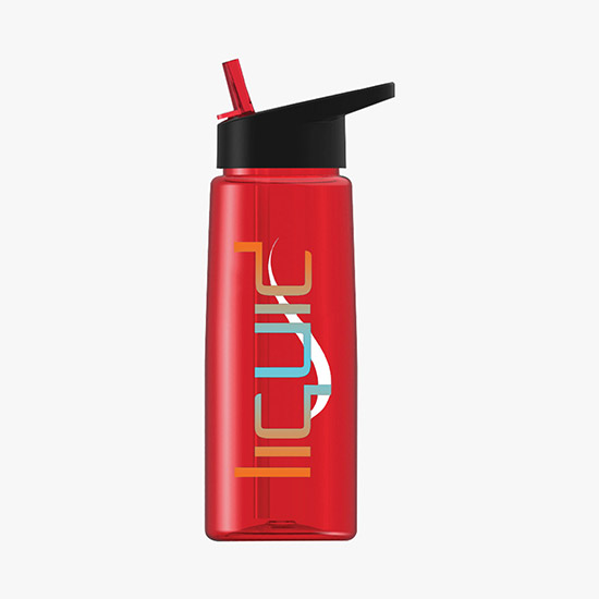 26 oz. Tritan Flair Bottle w/Flip Straw Lid - Full Color