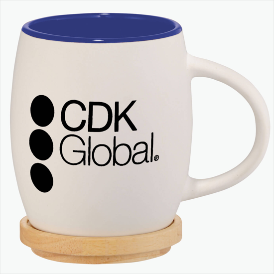 15 oz Hearth Ceramic Mug with Wood Lid/Coaster - 24-Hour Production