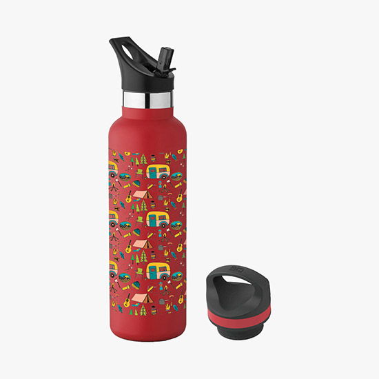 20 oz Basecamp® Mesa Tundra Bottle with Flip Straw Lid - Full Color