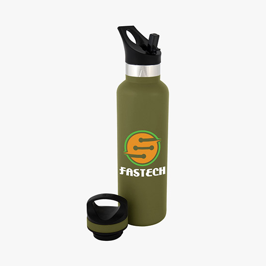 20 oz Basecamp® Mesa Tundra Bottle with Flip Straw Lid - Full Color