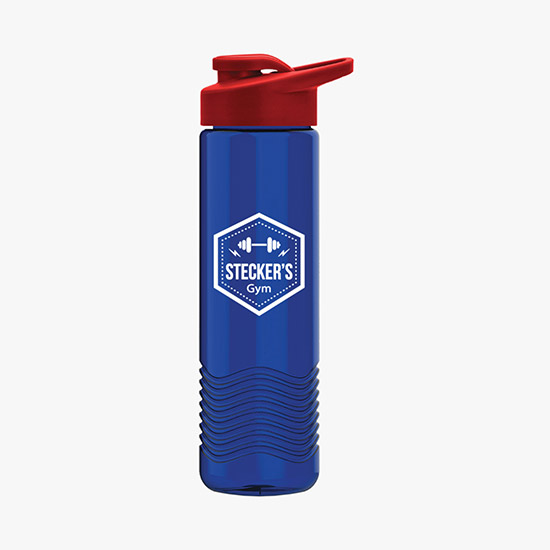 24 oz Tritan Wave Bottle w/Drink-Thru Lid