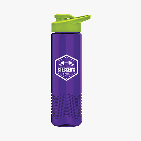 24 oz Tritan Wave Bottle w/Drink-Thru Lid