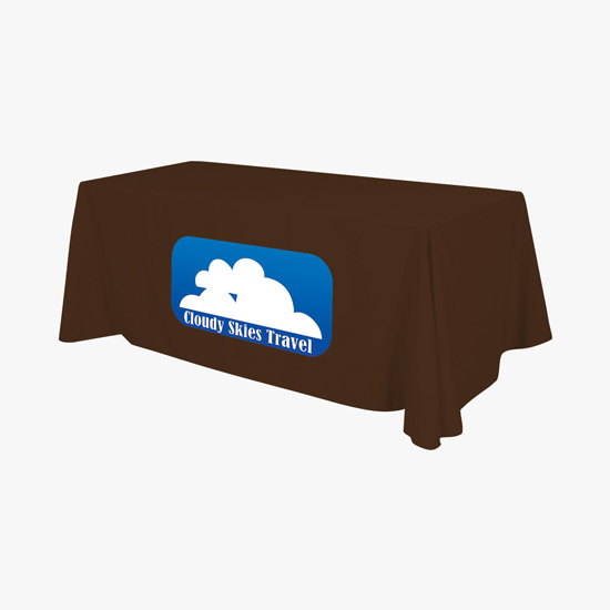 6' Closed Back Throw with Full Color Imprint