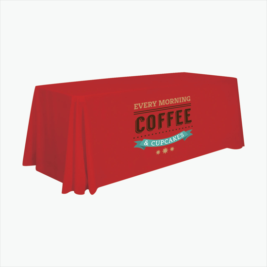 6' Closed Back Throw with Full Color Imprint