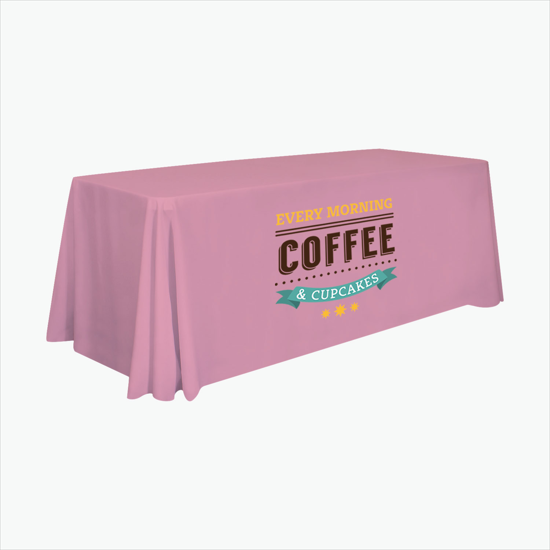 6' Closed Back Throw with Full Color Imprint