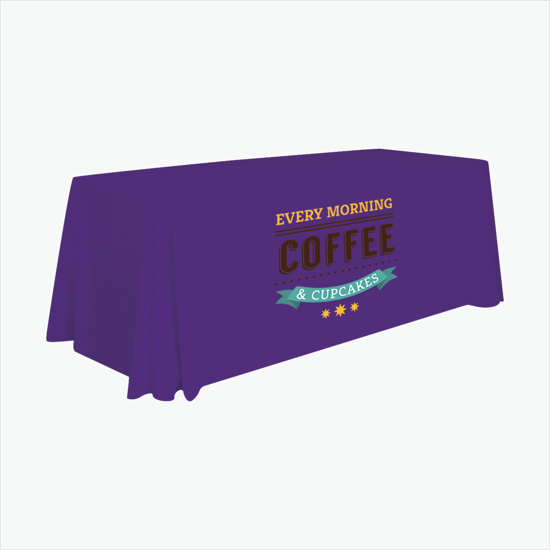 6' Closed Back Throw with Full Color Imprint