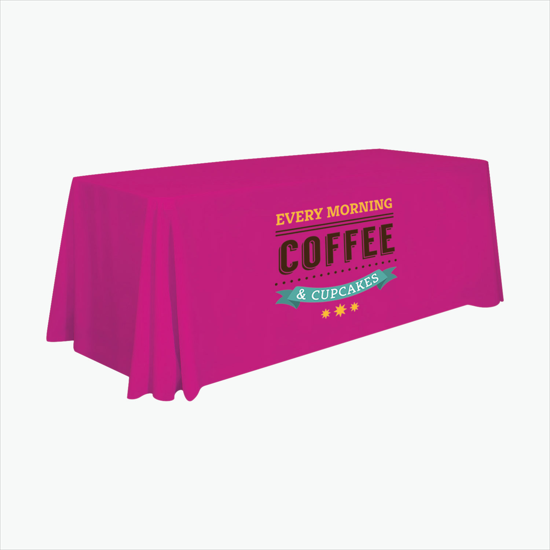 6' Closed Back Throw with Full Color Imprint