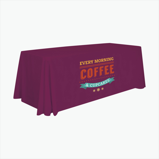 6' Closed Back Throw with Full Color Imprint