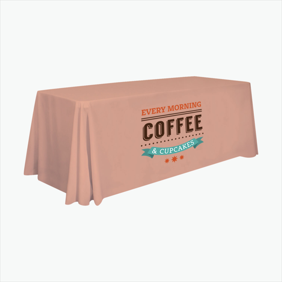 6' Closed Back Throw with Full Color Imprint