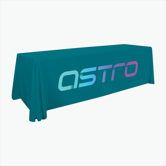 8' Closed Back Throw with Full Color Imprint