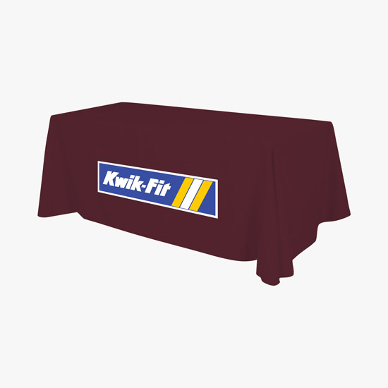 8' Closed Back Throw with Full Color Imprint